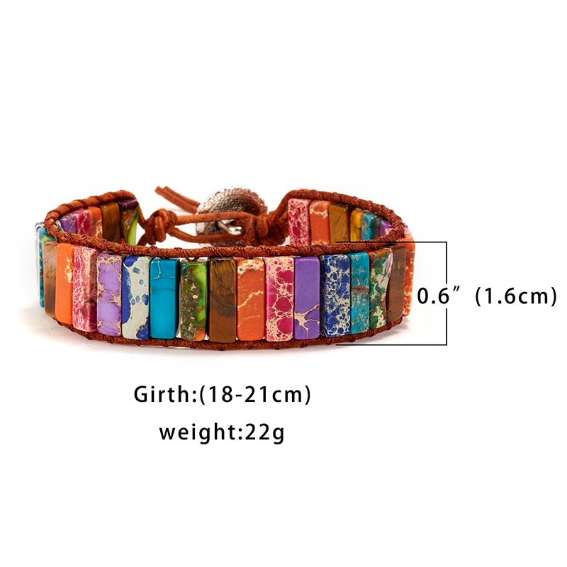 Amazonit & Naturperle Super 5 Kette Armband. Multi-Stein Stapelbares Armband. Leder Wickelarmband