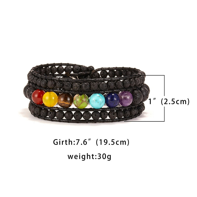 Amazonit & Naturperle Super 5 Kette Armband. Multi-Stein Stapelbares Armband. Leder Wickelarmband