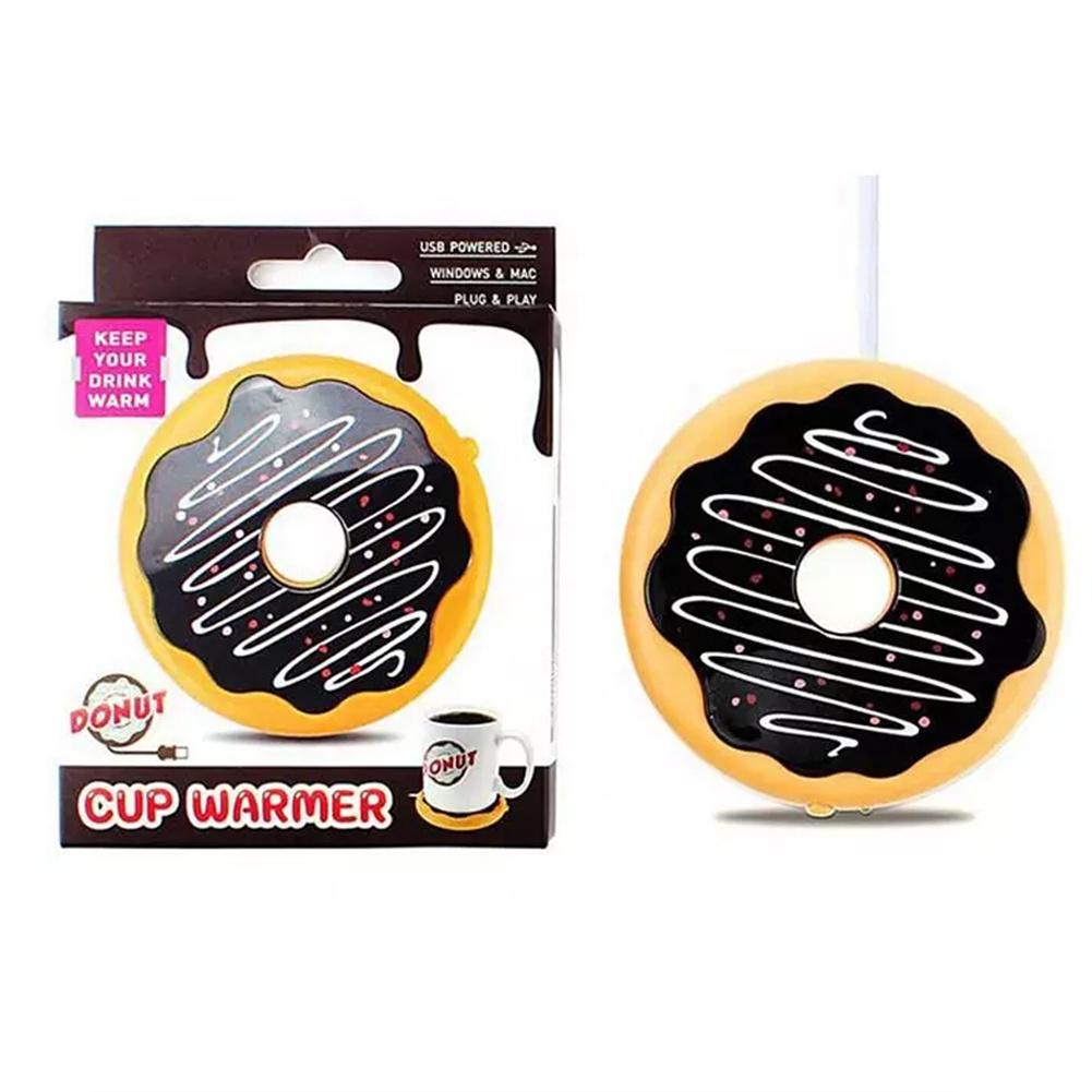 USB Tassenwärmer, Tee Kaffee Becher Wärmer für Büro/Zuhause, Donut Kekse Form