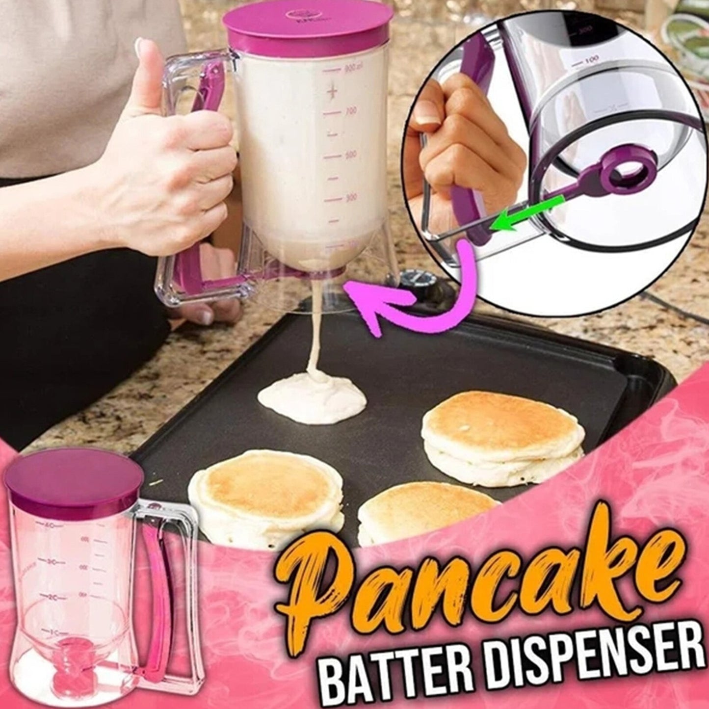 Teigspender für Cupcake, Plätzchen, Kuchen, Pfannkuchen oder Muffins