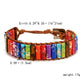Amazonit & Naturperle Super 5 Kette Armband. Multi-Stein Stapelbares Armband. Leder Wickelarmband
