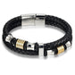 Fashion Edelstahl Char, Magnet Armband Leder für Männer