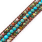 Amazonit & Naturperle Super 5 Kette Armband. Multi-Stein Stapelbares Armband. Leder Wickelarmband