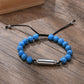 Lavastein Armband Handarbeit, Geschenk für Männer