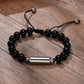 Lavastein Armband Handarbeit, Geschenk für Männer
