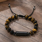 Lavastein Armband Handarbeit, Geschenk für Männer
