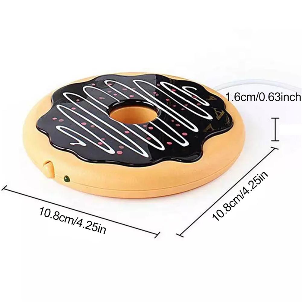 USB Tassenwärmer, Tee Kaffee Becher Wärmer für Büro/Zuhause, Donut Kekse Form