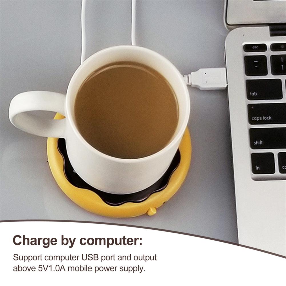 USB Tassenwärmer, Tee Kaffee Becher Wärmer für Büro/Zuhause, Donut Kekse Form