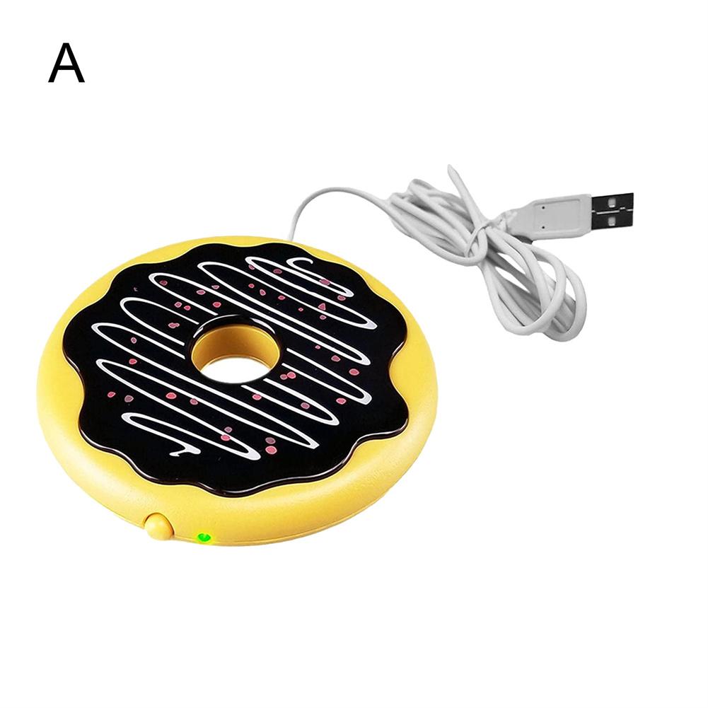 USB Tassenwärmer, Tee Kaffee Becher Wärmer für Büro/Zuhause, Donut Kekse Form