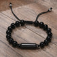 Lavastein Armband Handarbeit, Geschenk für Männer