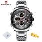 NAVIFORCE Elegante Militär Armbanduhr für Herren